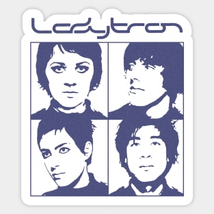 Ladytron Band Collage Fanart Design Sticker